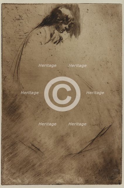 Jo's Bent Head, 1861. Creator: James Abbott McNeill Whistler.