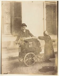 Joueur d'orgue (Organ Player), 1898/99. Creator: Eugene Atget