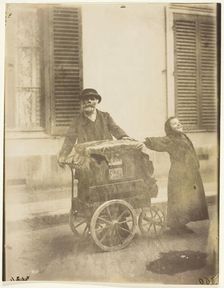 Joueur d'orgue (Organ Player), 1898/99. Creator: Eugene Atget