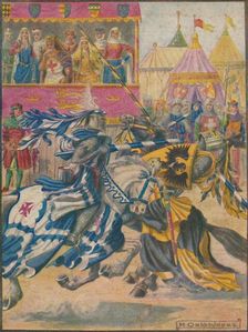 Jousting match, 1929. Creator: Herbert Oakes Jones