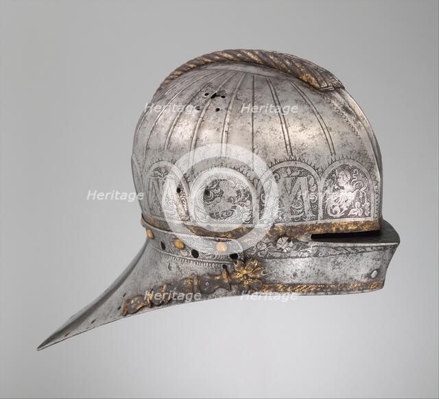 Jousting Sallet (Rennhut) Made for Louis II, King of Hungary and Bohemia, German, c1525. Creator: Kolman Helmschmid.