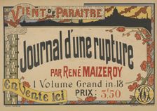Journal d'une rupture, c1895 - 1911. Creator: Unknown