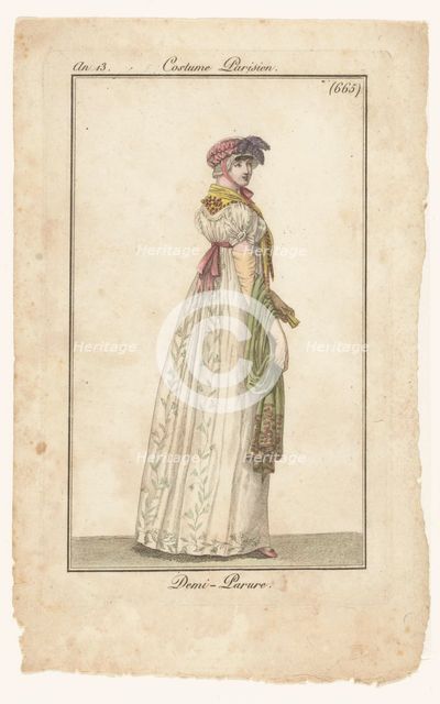 Journal of Ladies and Fashions, 1804-1805. Creator: Anon.
