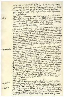 Journal of Sir Walter Raleigh, 1618.Artist: Sir Walter Raleigh
