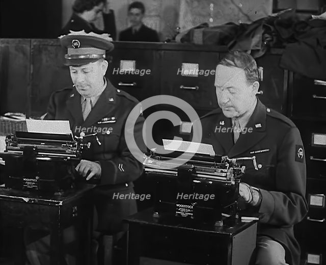 Journalists at Work, 1943. Creator: British Pathe Ltd.