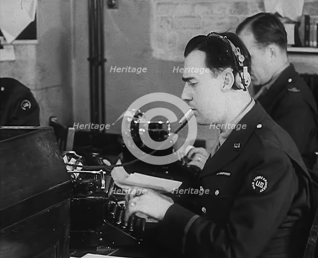 Journalists at Work, 1943. Creator: British Pathe Ltd.