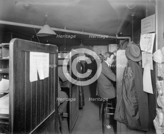 Journalists, The Morning Post, London, November 1920. Artist: Bedford Lemere and Company