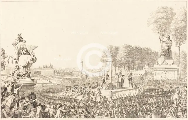 Journee du 16 octobre 1793, la morte de Marie-Antoinette, probably 1794. Creator: Antoine Jean Duclos.