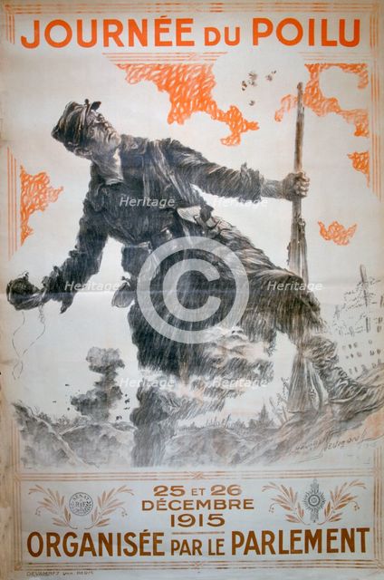 'Journée du Poilu 25 et 26 Décembre 1915', French World War I poster, 1915. Artist: Maurice Neumont