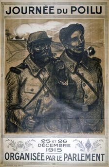 Journée du Poilu 25 et 26 Décembre 1915 French World War I poster, 1915. Artist: Theophile Alexandre Steinlen