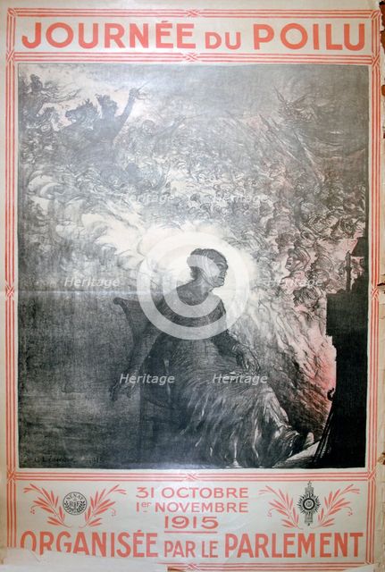 'Journée du Poilu, 31 October-1 November 1915', French World War I poster, 1915. Artist: Unknown