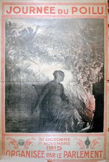 Journée du Poilu, 31 October-1 November 1915 French World War I poster, 1915