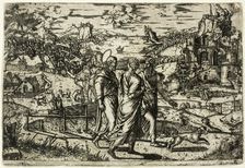 Journey to Emmaus, 1549. Creator: Unknown