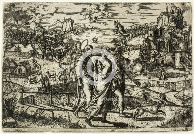 Journey to Emmaus, 1549. Creator: Unknown.