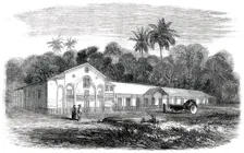 Journey to Gold-Washings in Venezuela - Monastery and Church of Guacipati, 1850. Creator: Unknown