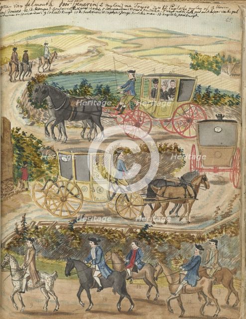 Journey from Falmouth to Truro, 1778.  Creator: Jan Brandes.