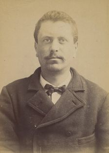 Jourdan. Numa. 30 ans, né le 27/8/61 à Courbevoie (Seine). Teinturier. Anarchiste. 23/4/92. , 1892. Creator: Alphonse Bertillon