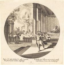 Jove Turns Lycaon into a Wolf, 1665. Creator: Georg Andreas Wolfgang