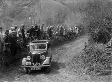 Jowett of GA Ladwig competing in the MCC Lands End Trial, 1935. Artist: Bill Brunell