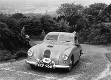 Jowett Jupiter with Abbott body, C.P. Swain, Morecambe Rally 1953. Creator: Unknown