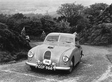 Jowett Jupiter with Abbott body, C.P. Swain, Morecambe Rally 1953. Creator: Unknown