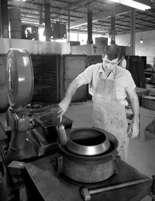 Jowitt & Rogers factory, Philadelphia, Pennsylvania, USA, 1963. Creator: Michael Walters