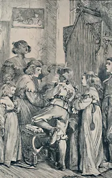 Joy. Frontispiece to Golden Thoughts from Golden Fountains 1867, (1923). Artist: Dalziel Brothers