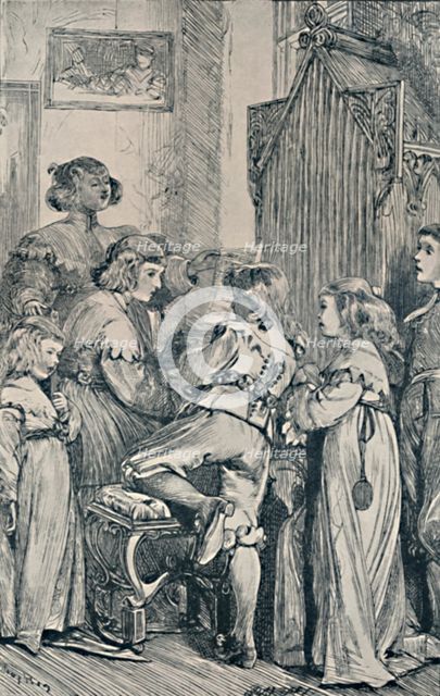 Joy. Frontispiece to Golden Thoughts from Golden Fountains', 1867, (1923). Artist: Dalziel Brothers.