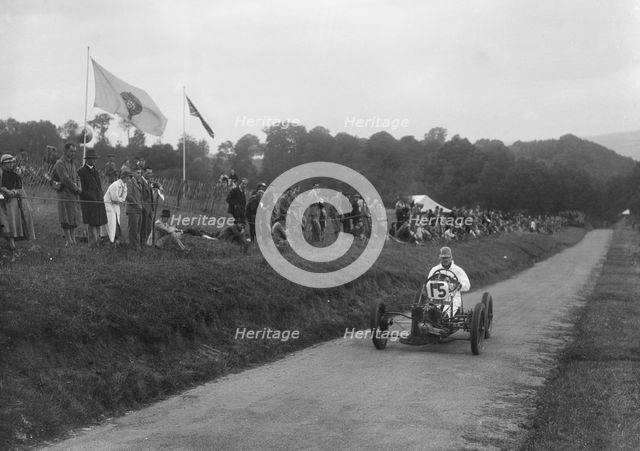 Joystick single-seater of JE Breyer, MAC Shelsley Walsh Speed Hill Climb, Worcestershire, 1935. Artist: Bill Brunell.