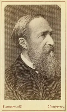 Jozef Ignacy Kraszewski, half-length portrait, facing front, between 1880 and 1886. Creator: Unknown