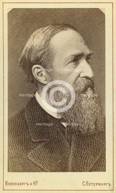 Jozef Ignacy Kraszewski, half-length portrait, facing front, between 1880 and 1886. Creator: Unknown.