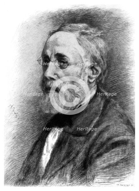 Jozef Israels, Dutch artist, c1880-1882.Artist: CL Courtry