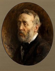 Jozef Israels, Self Portrait, 1881. Creator: Jozef Israels