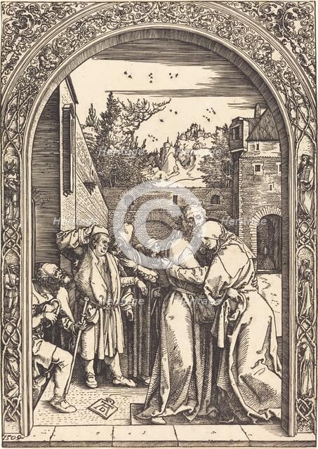 Joachim and Anna at the Golden Gate, 1504. Creator: Albrecht Durer.