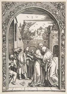 Joachim and Anna at the Golden Gate, from The Life of the Virgin, 1504. Creator: Albrecht Durer