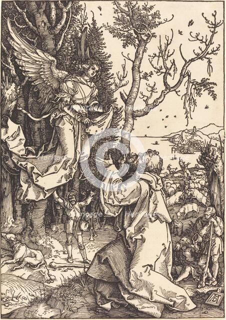 Joachim and the Angel, c. 1504. Creator: Albrecht Durer.