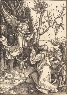 Joachim and the Angel, c. 1504. Creator: Albrecht Durer