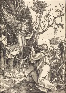 Joachim and the Angel, c. 1504. Creator: Albrecht Durer