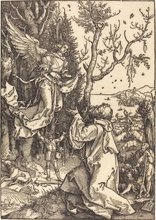 Joachim and the Angel, c. 1504. Creator: Albrecht Durer