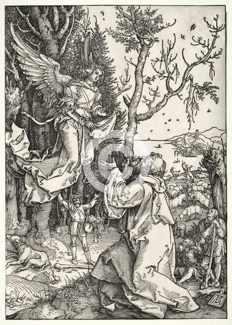 Joachim and the Angel, c. 1504. Creator: Albrecht Dürer (German, 1471-1528).