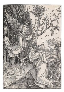 Joachim and the Angel, from The Life of the Virgin, c. 1504. Creator: Dürer, Albrecht (1471-1528)