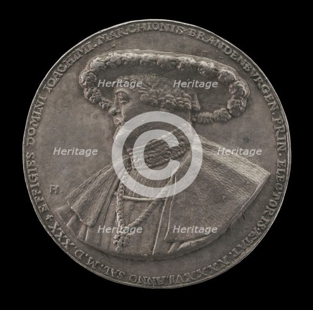 Joachim I, Prince of Brandenburg, 1484-1535 [obverse], 1530. Creator: Friedrich Hagenauer.