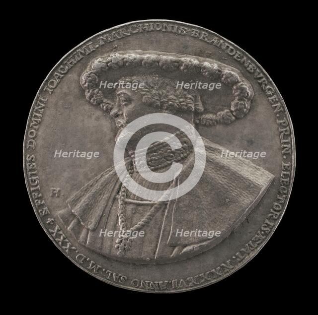 Joachim I, Prince of Brandenburg, 1484-1535 [obverse], 1530. Creator: Friedrich Hagenauer.