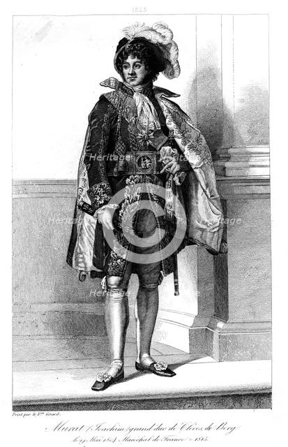 Joachim Murat (1767-1815), Marshal of France, 1839.Artist: Geille