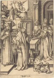 Joachim's Sacrifice, c. 1490/1500. Creator: Israhel van Meckenem