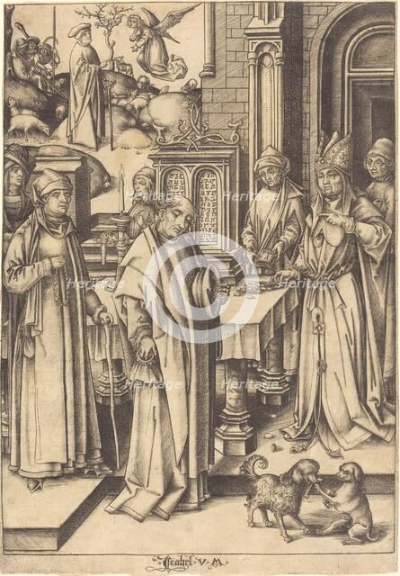 Joachim's Sacrifice, c. 1490/1500. Creator: Israhel van Meckenem.