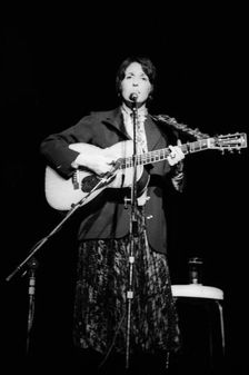 Joan Baez, Odeon Hammersmith, London, 1977. Creator: Brian O'Connor