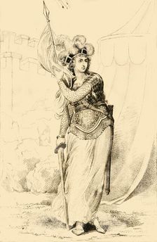 Joan D'Arc, the Maid of Orleans 1821. Creator: R Page