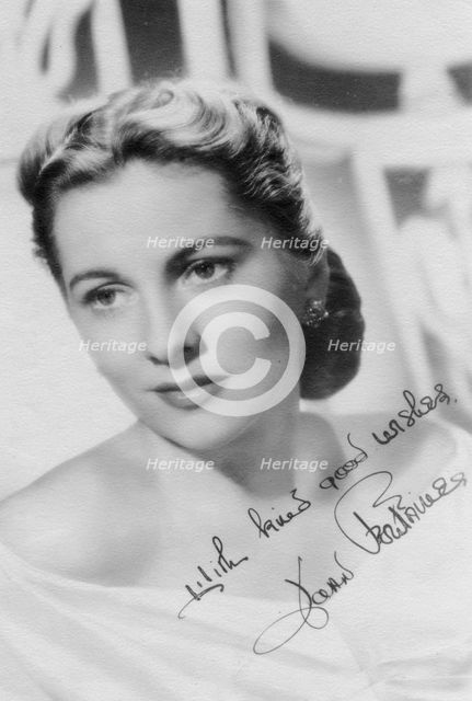 Joan Fontaine (b1917), British actress, c1930s. Artist: Unknown