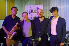 Joan Fort Trio plus Vincent Herring, Watermill Jazz Club, Dorking, Surrey, 20 May 2025. Creator: Brian O'Connor